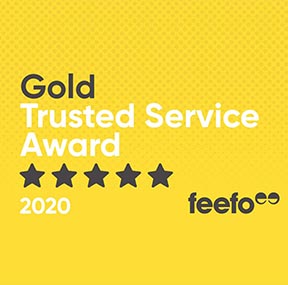 Feefo Gold Trusted Service Award 2020